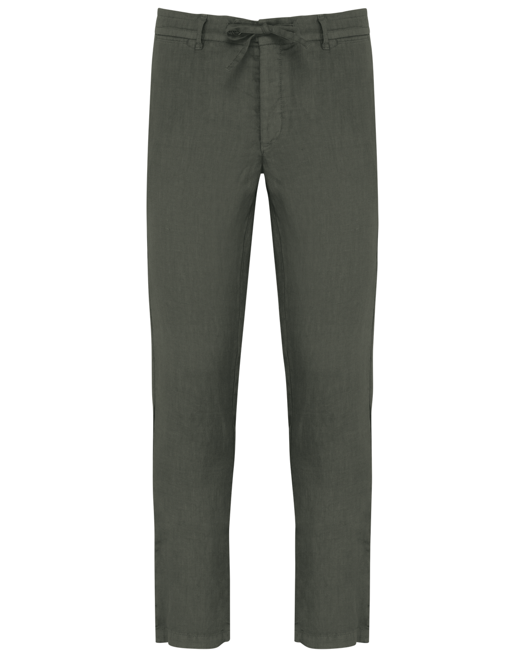 Leinenhose in Washed Organic Khaki