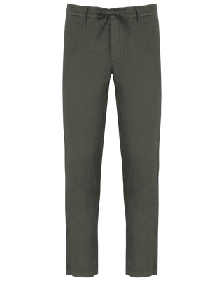 Leinenhose in Washed Organic Khaki