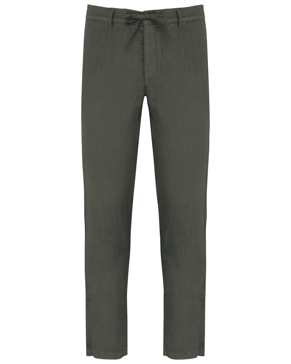 Leinenhose in Washed Organic Khaki