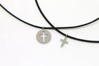 Thankgoods Freundschaft-Schmuckset Kreis/Kreuz für 2 Menschen die Ihre Liebe auf eine ganz besondere Art teilen möchten!