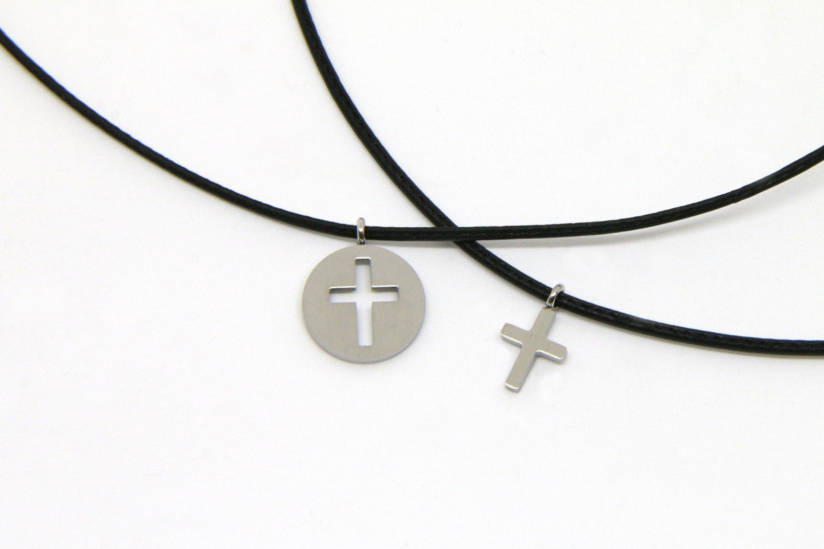 Thankgoods Freundschaft-Schmuckset Kreis/Kreuz für 2 Menschen die Ihre Liebe auf eine ganz besondere Art teilen möchten!