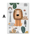 Poster Kinderzimmer Tiere Dschungel Wald · Name Personalisiert · Kinderzimmer Bilder · Wand Deko · Kunst Druck · Deko Print · ohne Rahmen