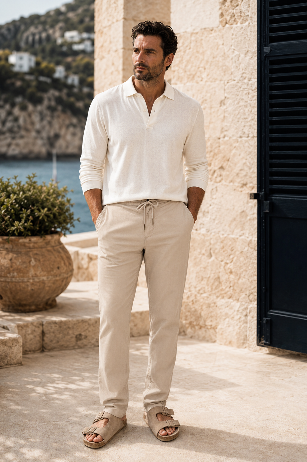 Hose aus Leinen und Bio-Baumwolle – MIRESSARO Lifestyle